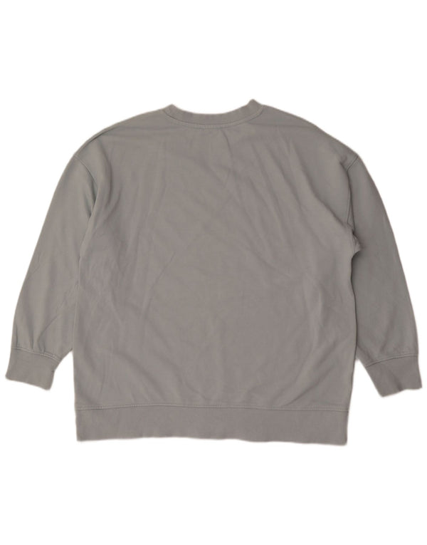 Zara Herren-Sweatshirt, Pullover, groß, aus blauer Baumwolle