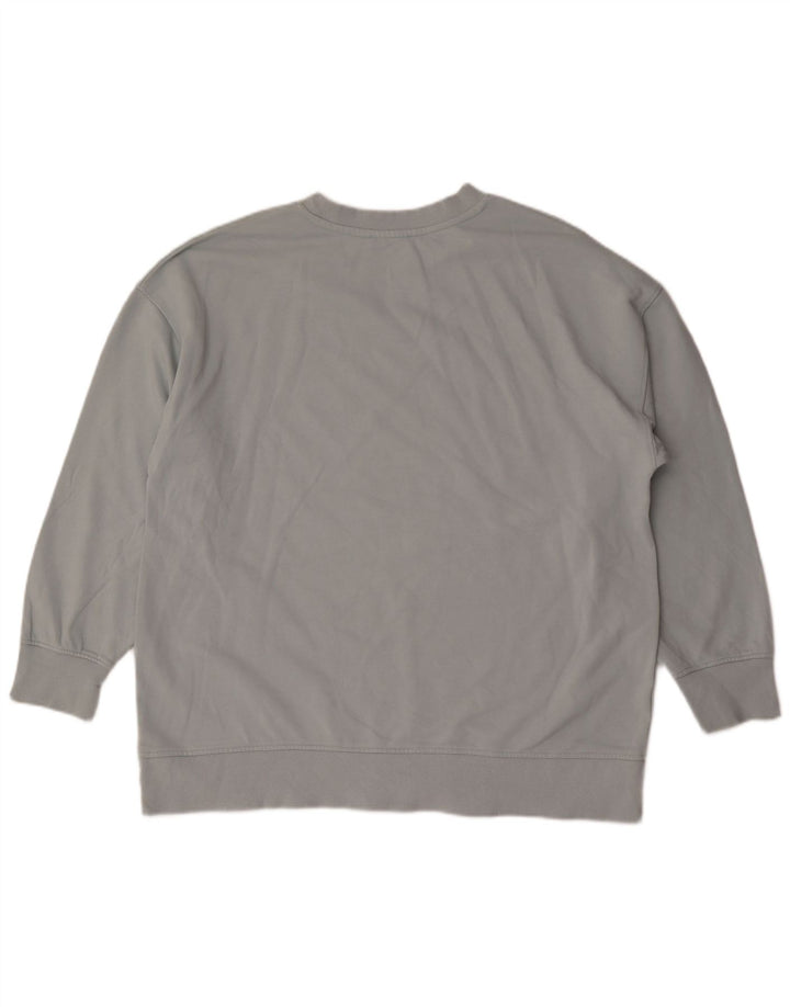 Zara Herren-Sweatshirt, Pullover, groß, aus blauer Baumwolle