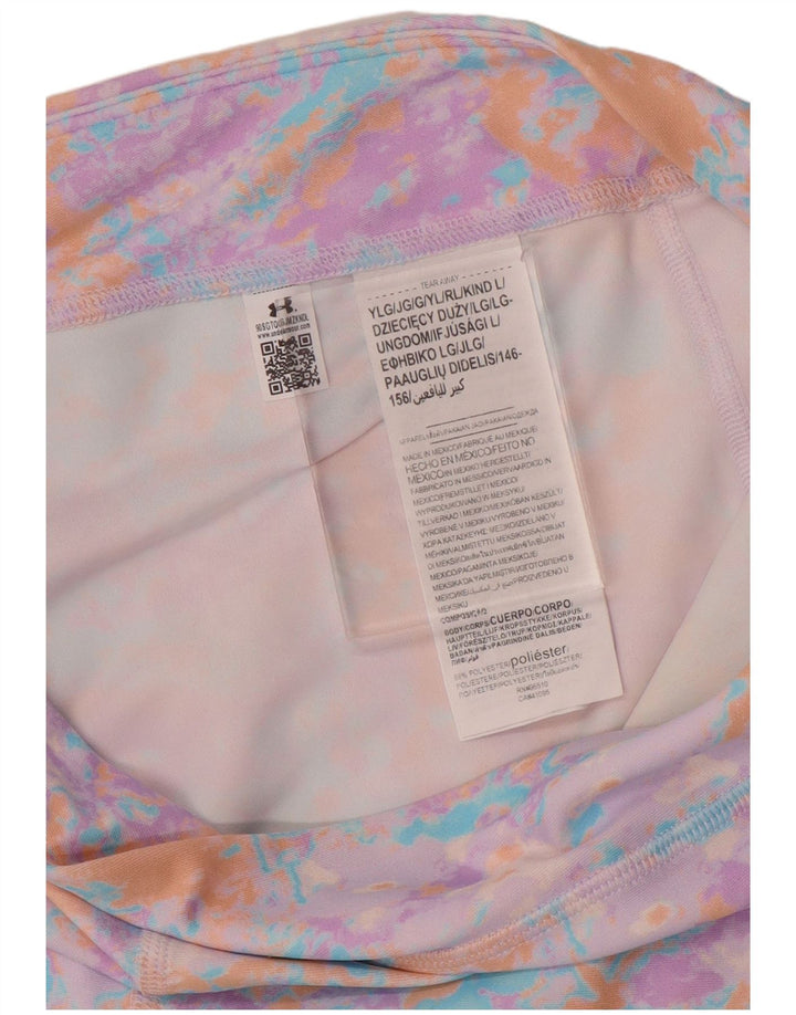 UNDER ARMOUR Leggings für Mädchen, 11–12 Jahre, groß, mehrfarbig, Batikfärbung