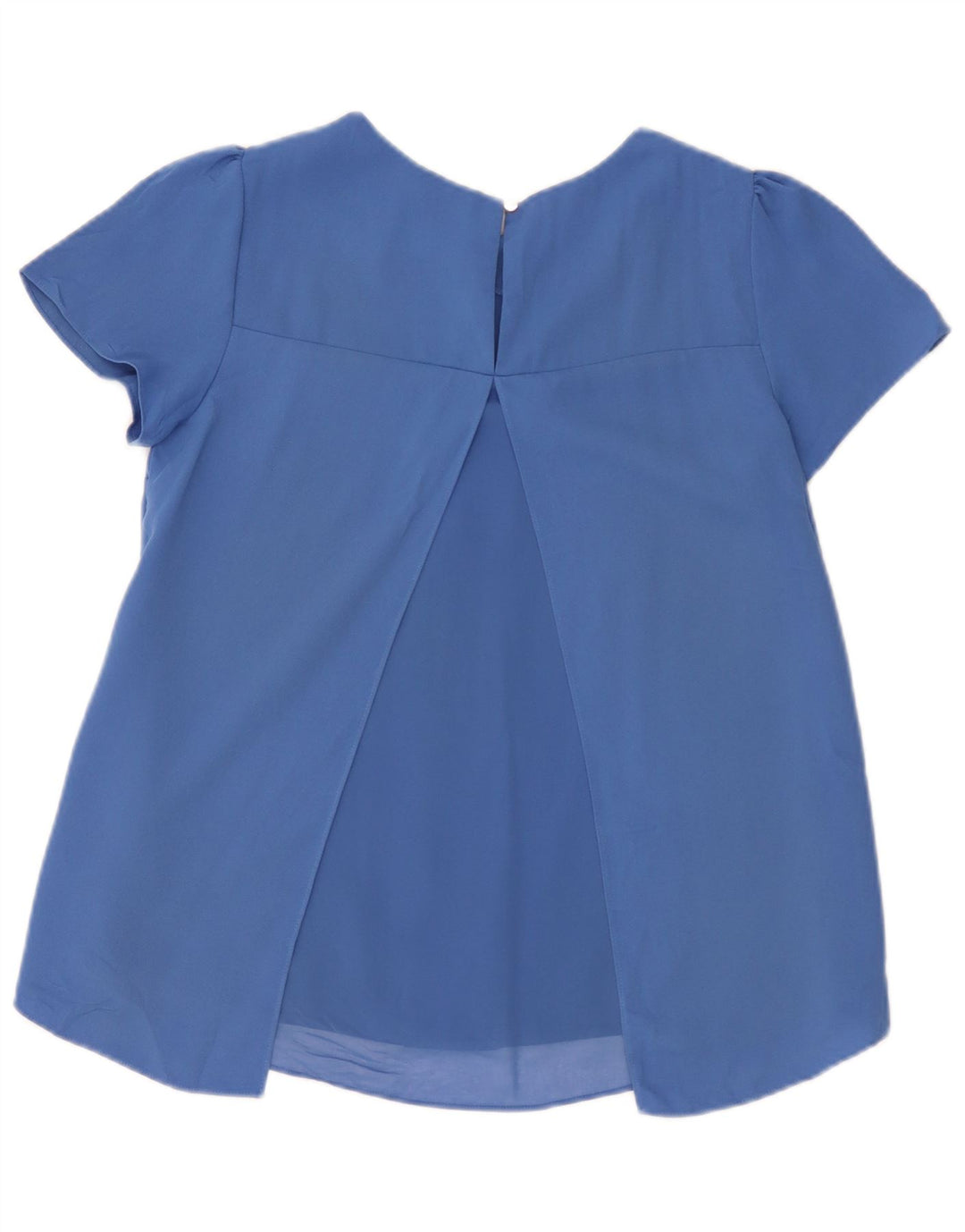 Oasis Damen-Blusenoberteil UK 10 Small Blau Polyester