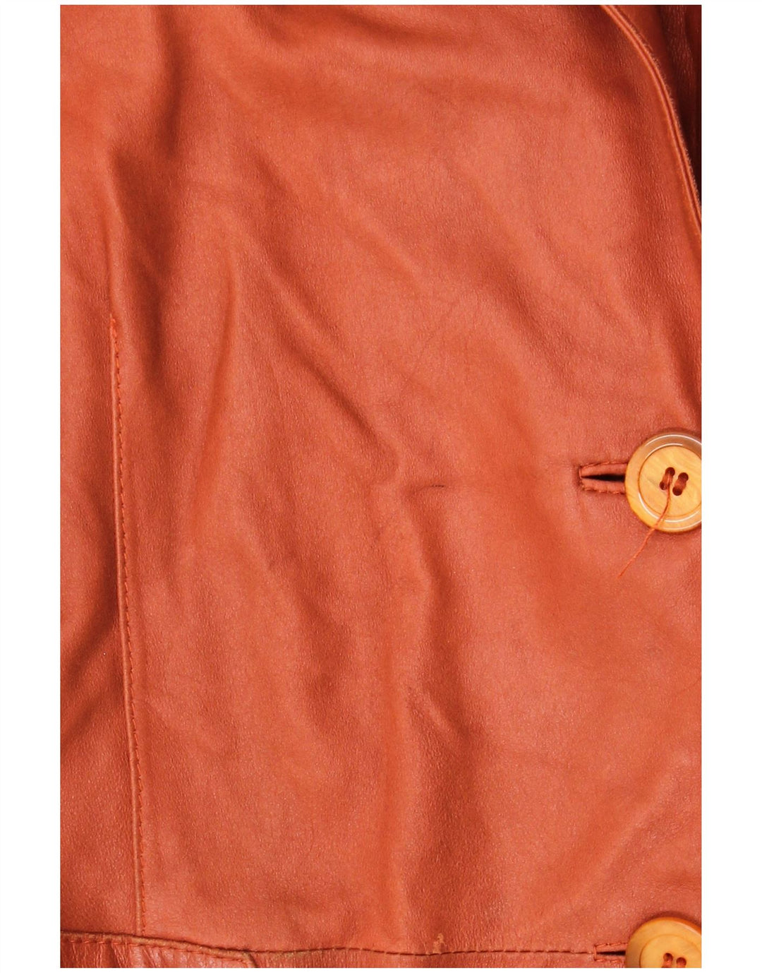 ELEGANCE PARIS Damen 2-Knopf-Blazerjacke UK 20 2XL Braunes Leder