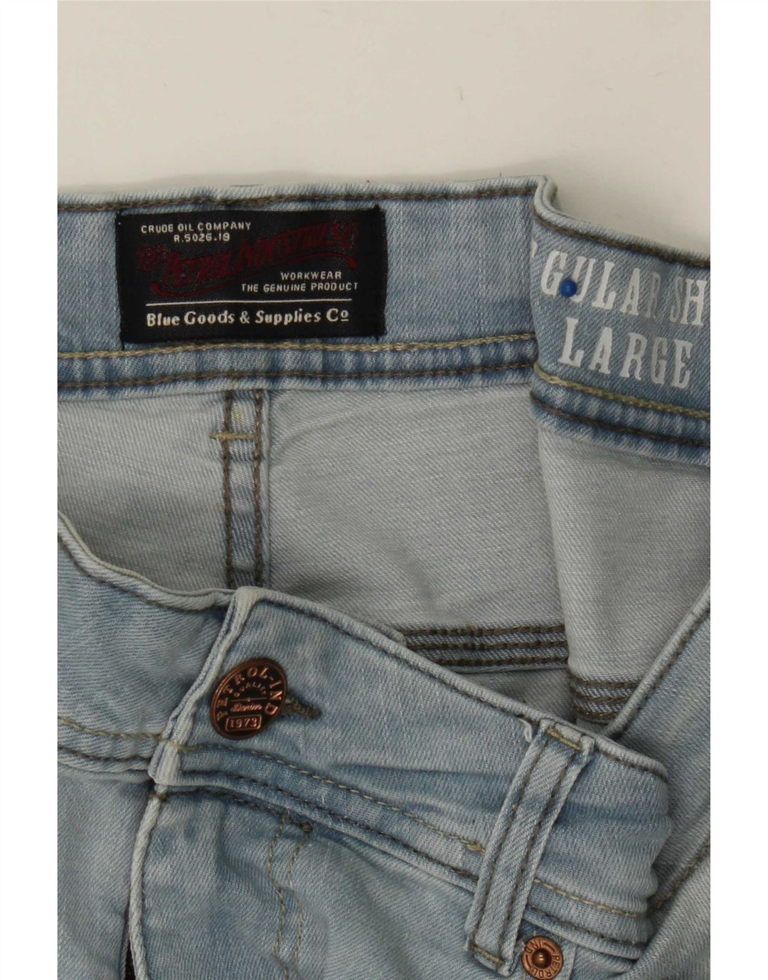 Petrol Industries Herren-Jeansshorts, normal, Größe W36, Blau