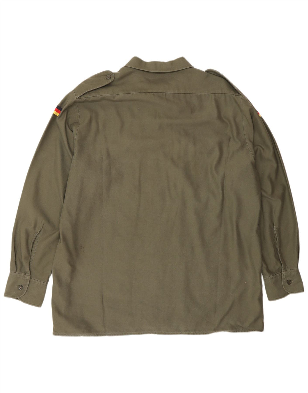 Vintage Herrenhemd Größe 43/44 XL Khaki Polyester