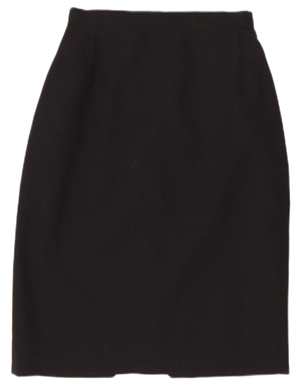 Hinweis: Damen-Bleistiftrock mit hoher Taille, UK 10, Größe S, W22, Schwarz, Polyester