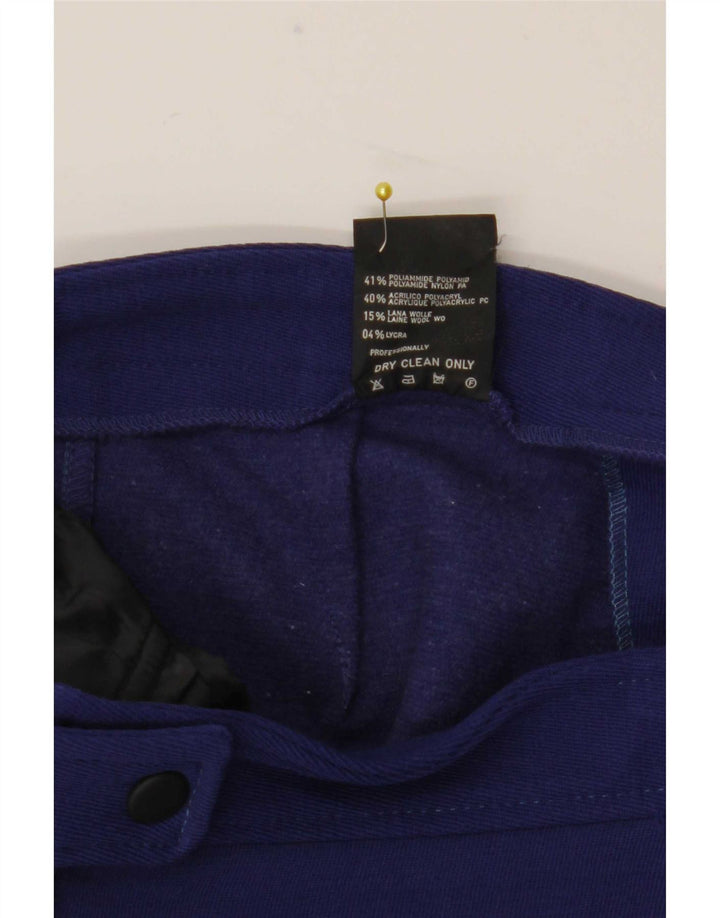 Elviana Damen Steigbügel-Windbreaker-Hose IT 46 Large Blau Polyamid