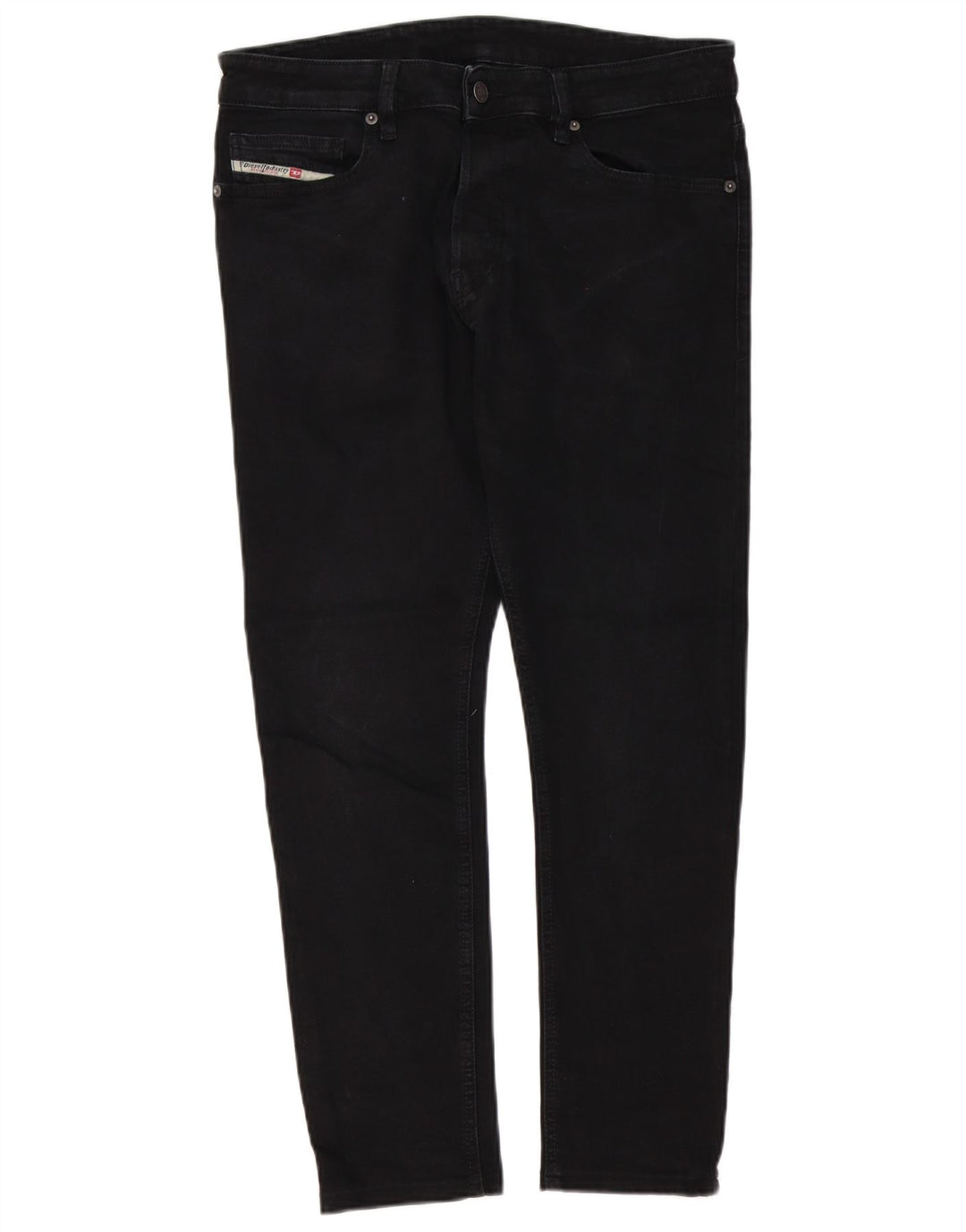 Diesel Herren Slim Jeans W31 L29 Schwarze Baumwolle