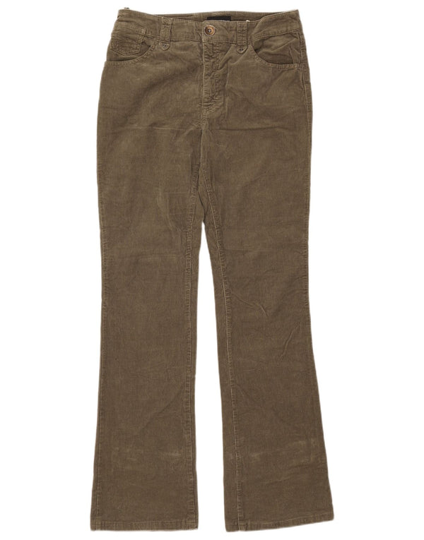 EMPORIO ARMANI Damen Bootcut-Cordhose W29 L31 Khaki Baumwolle