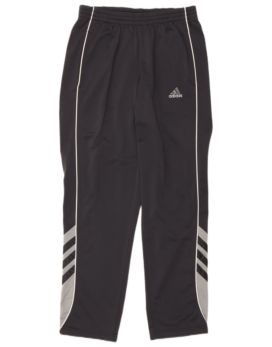 Adidas Herren-Trainingshose UK 40/42 Mittelschwarzes Colourblock-Polyester