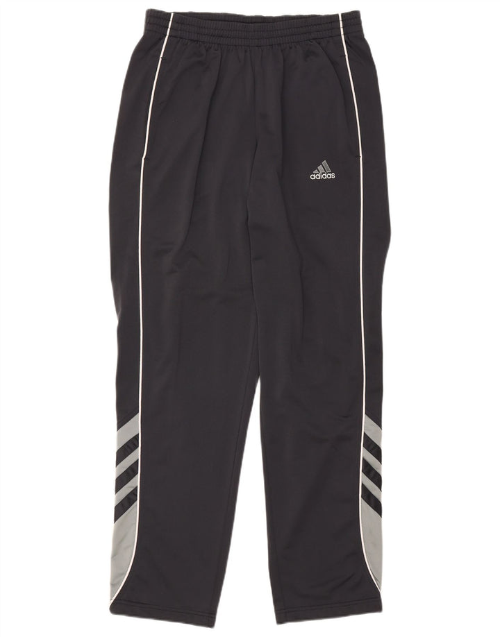 Adidas Herren-Trainingshose UK 40/42 Mittelschwarzes Colourblock-Polyester