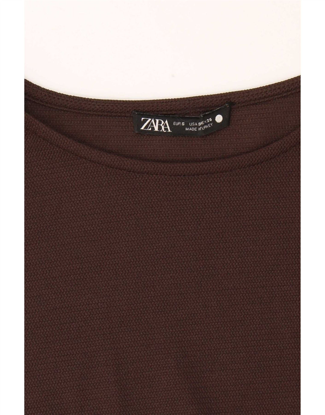 Zara Damen ärmelloses Basic-Kleid UK 10 Small Braun