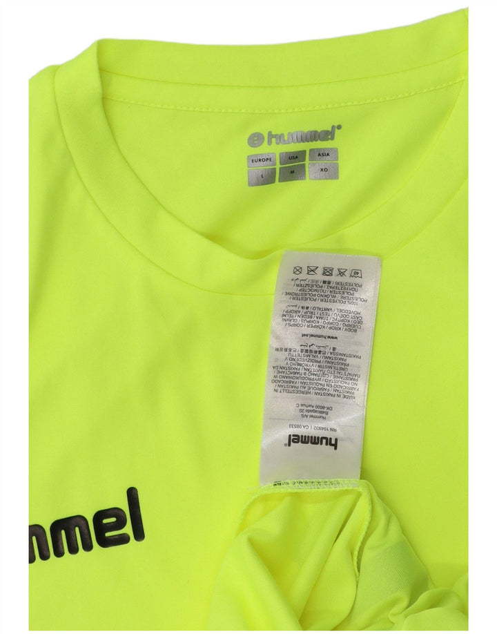 Hummel Herren Grafik-T-Shirt-Oberteil Mittelgrünes Polyester