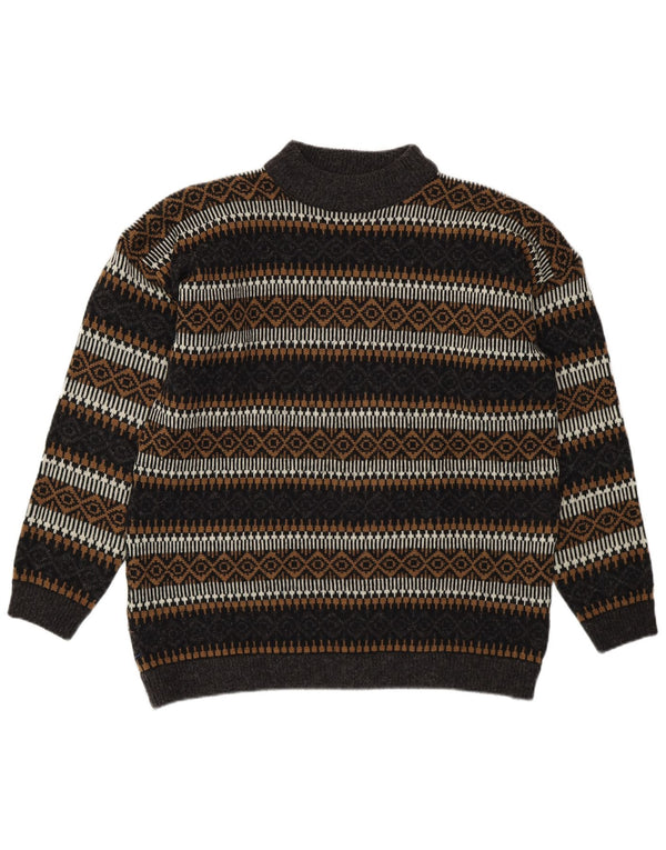 Esprit Mens Turtle Neck Jumper Sweater EU 36 Small Multicoloured Geometric