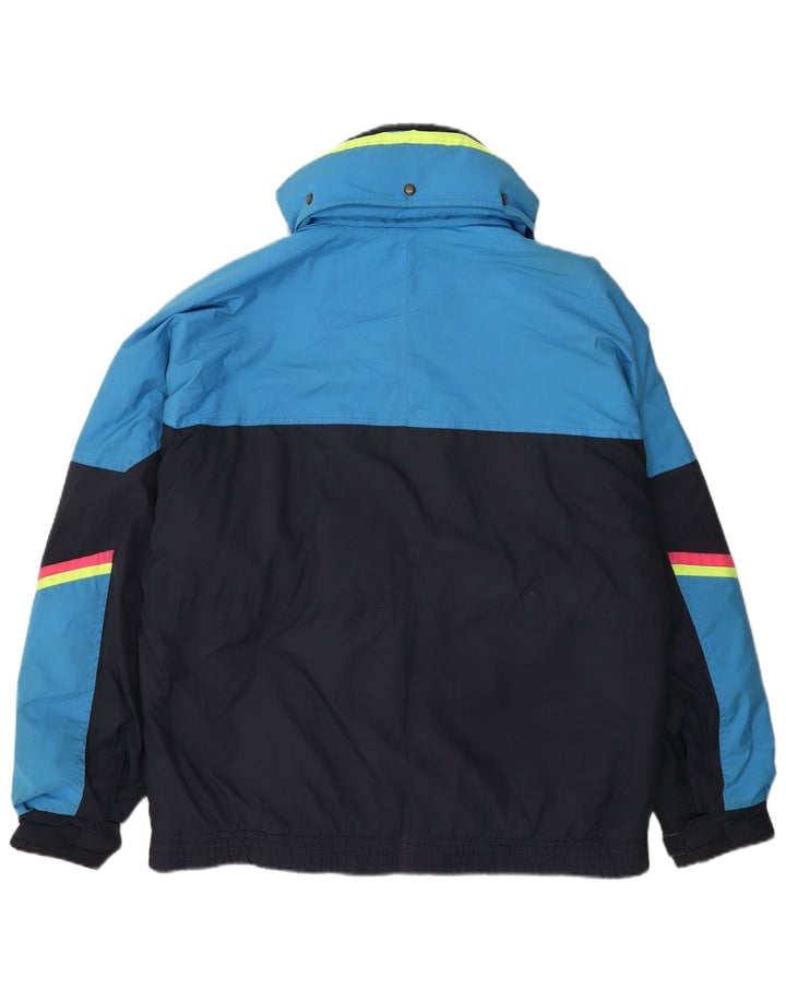 Sergio Tacchini Herren Skijacke UK 42 XL Marineblau Colourblock Polyester