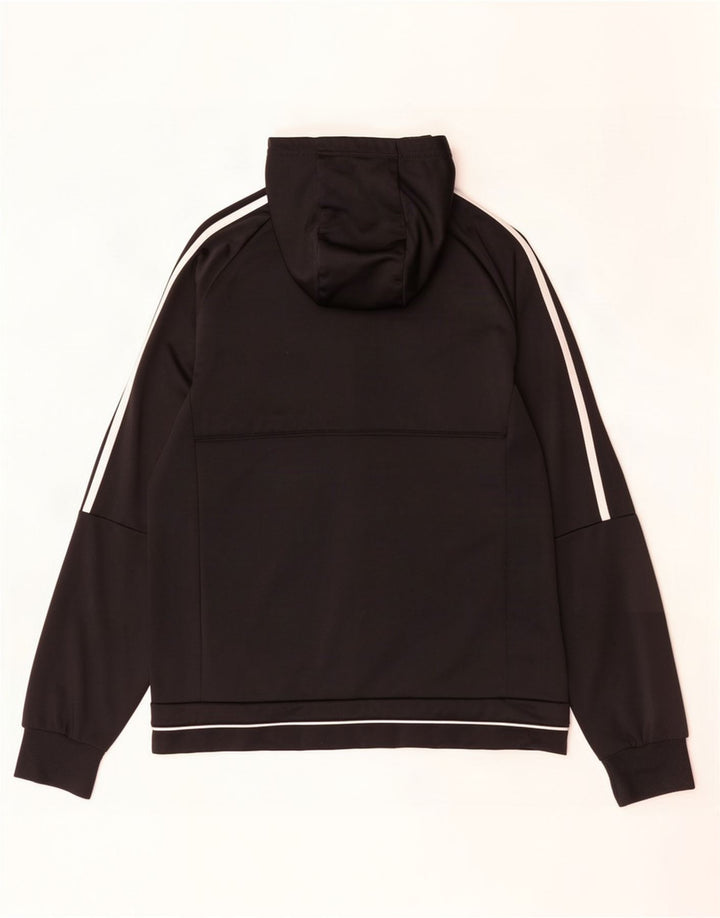 Adidas Herren Kapuzen-Trainingsanzug-Topjacke, Mittelschwarzes Polyester
