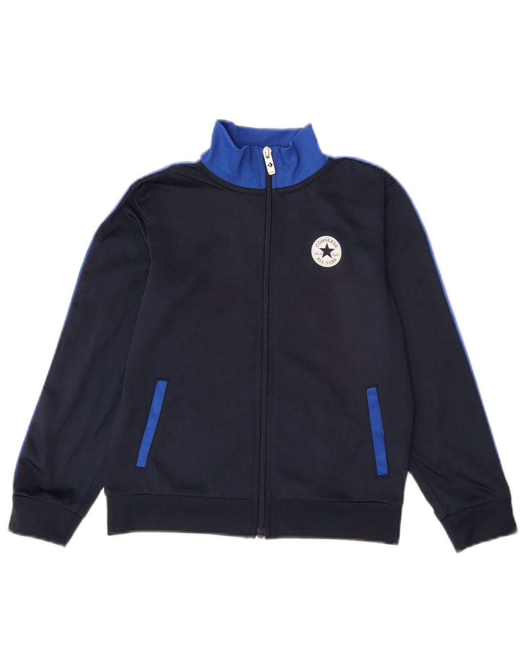 Converse Jungen Chuck Taylor Trainingsanzug-Top-Jacke, 6–7 Jahre, groß, Marineblau