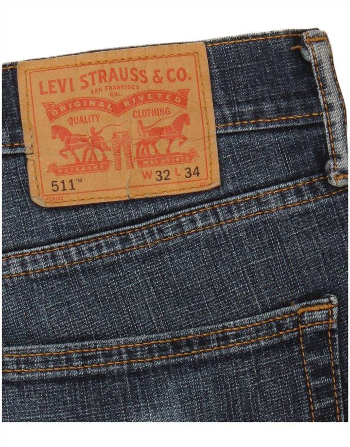 Levi's Herren 511 Slim Jeans W32 L34 Blau