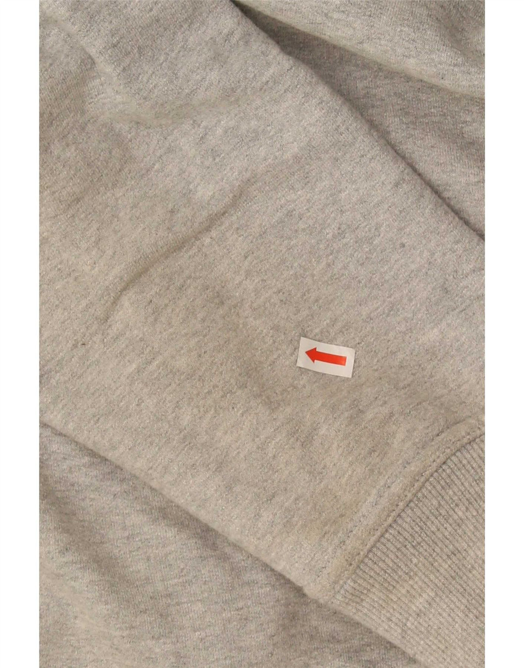 Crew Clothing Herren-Sweatshirt mit Reißverschluss am Hals, groß, aus grauer Baumwolle
