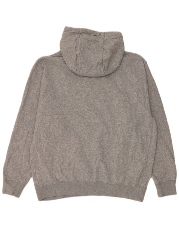 Nike Herren-Kapuzenpullover mit Grafik, groß, grau gefleckte Baumwolle