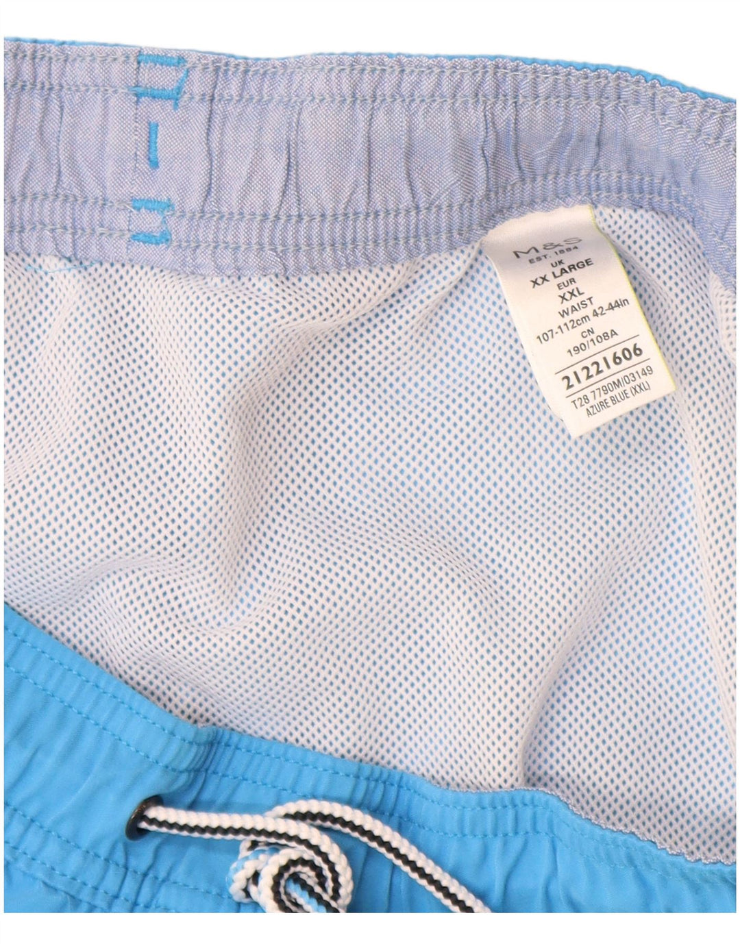 Marks & Spencer Herren Badeshorts 2XL Blau Polyester