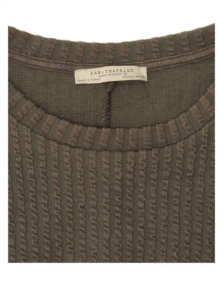 ZARA Womens Trafaluc Maxi Dress UK 16 Large Grey Vintage Zara and Second-Hand Zara from Messina Hembry 