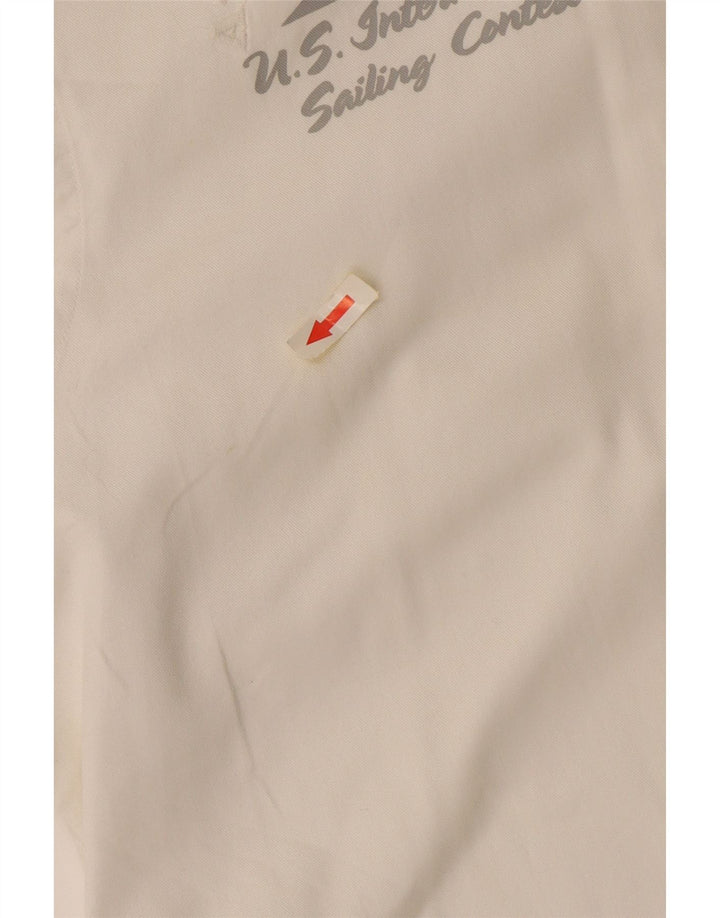 North Sails Herren-Grafikhemd 2XL aus weißer Baumwolle