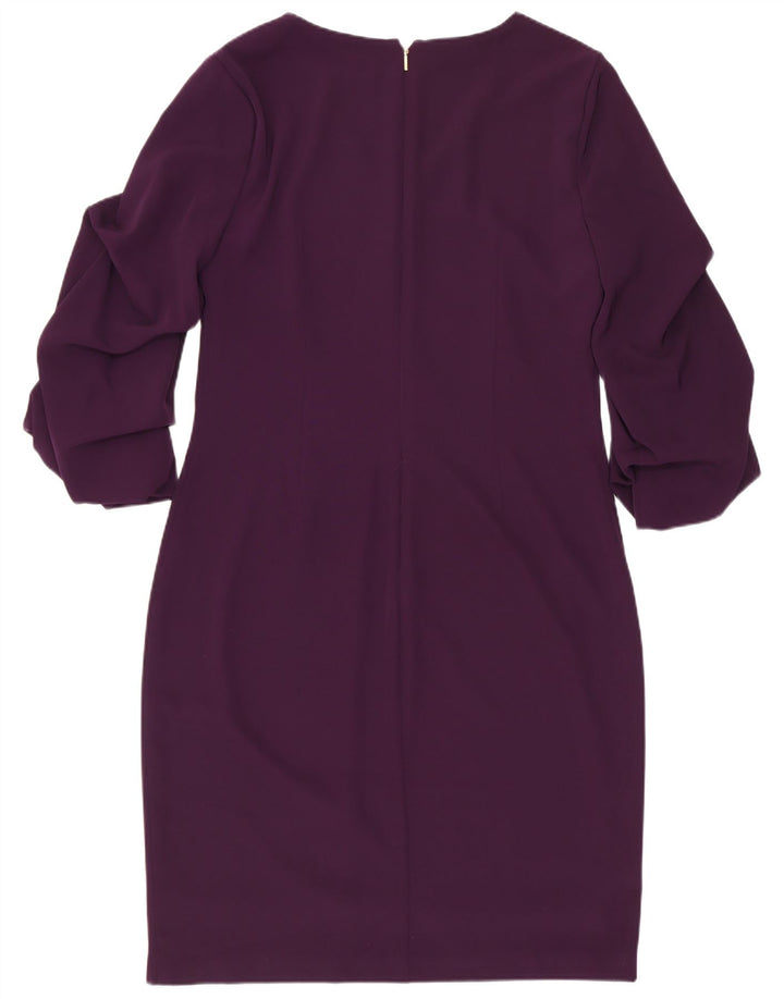Dkny Damen 3/4-Ärmel-Etuikleid US 6 Medium Purple