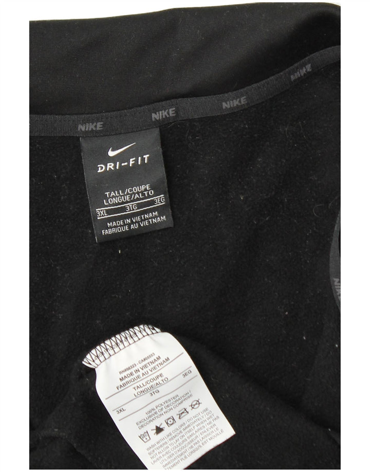 Nike Herren-Sweatshirt mit Reißverschluss, groß, 3XL, Schwarz, Polyester