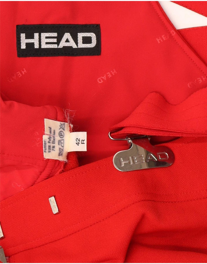 HEAD Damen Latzhose Skihose IT 42 Mittelrotes Polyamid