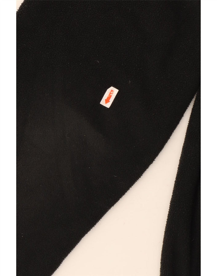 Columbia Herren-Fleecepullover mit Reißverschluss am Hals, groß, aus schwarzem Polyester