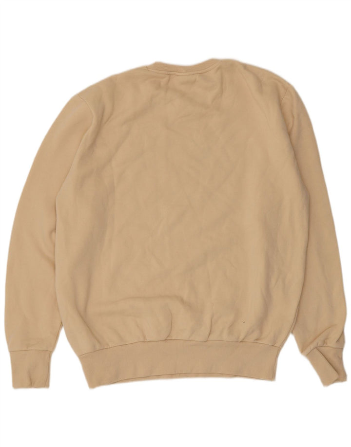 Ellesse Herren Grafik-Sweatshirt-Pullover XL Beige Baumwolle