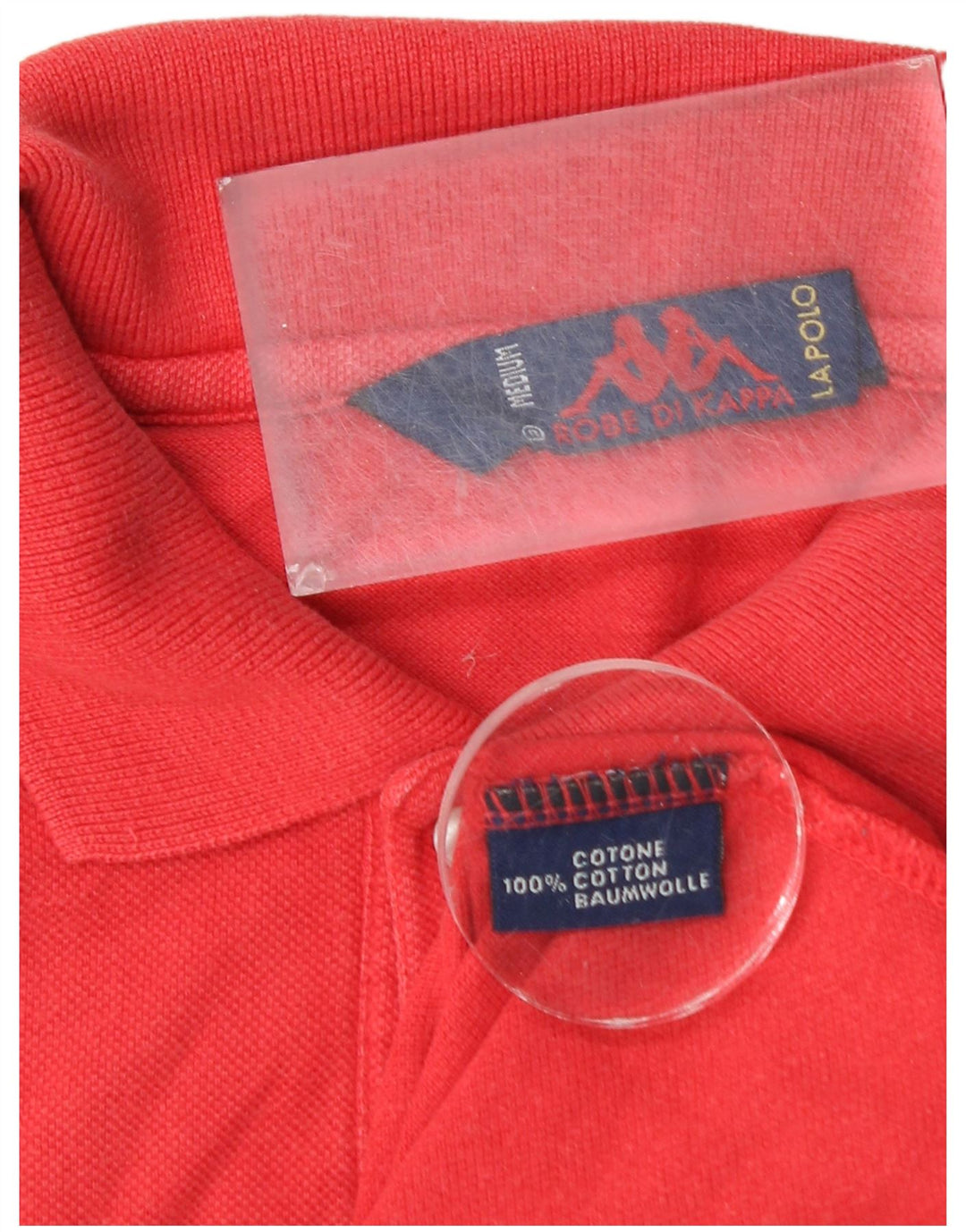 Kappa Herren-Poloshirt aus mittelroter Baumwolle