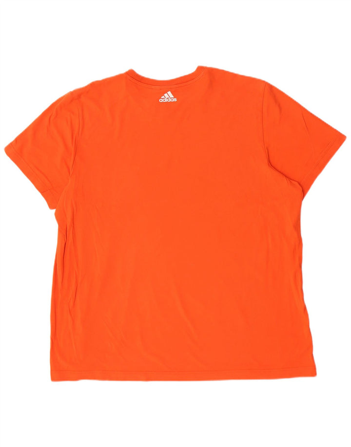 Adidas Herren Grafik T-Shirt Top 2XL Orange