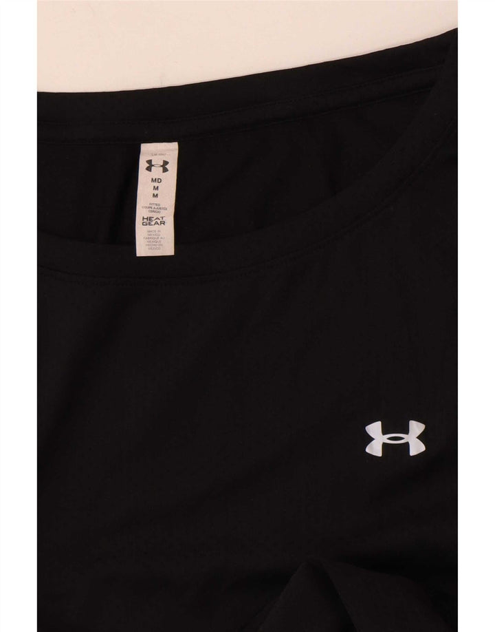 Under Armour Damen Heat Gear Top Langarm UK 14 Medium Schwarz