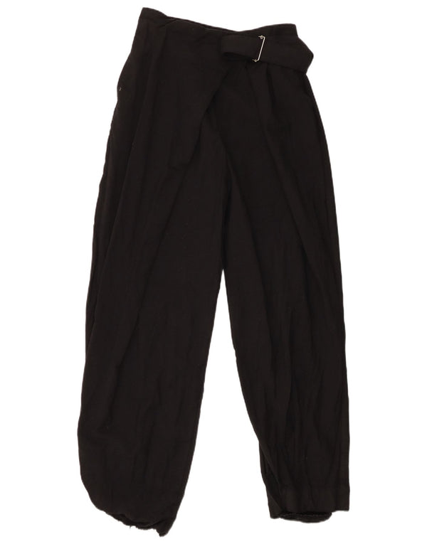 Cos Damen-Freizeithose mit lockerer Passform, EU 36, XS, B26, L28, schwarze Wolle