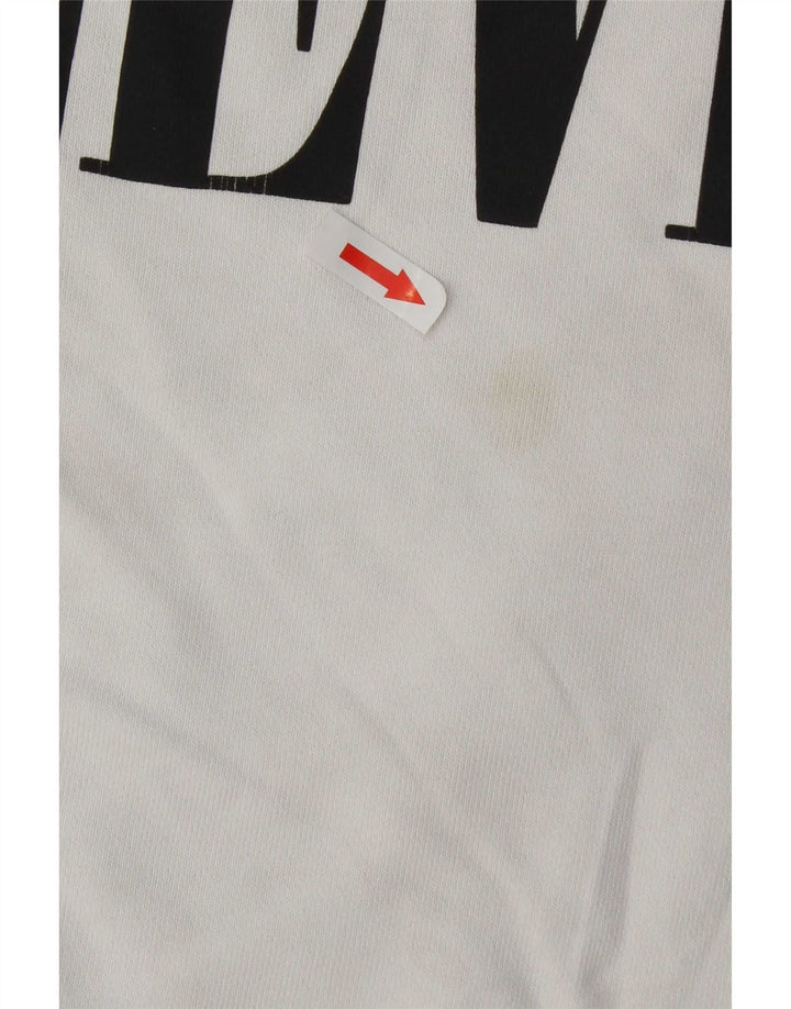 Levi's Herren Relaxed Graphic Sweatshirt Pullover Small Weiße Baumwolle
