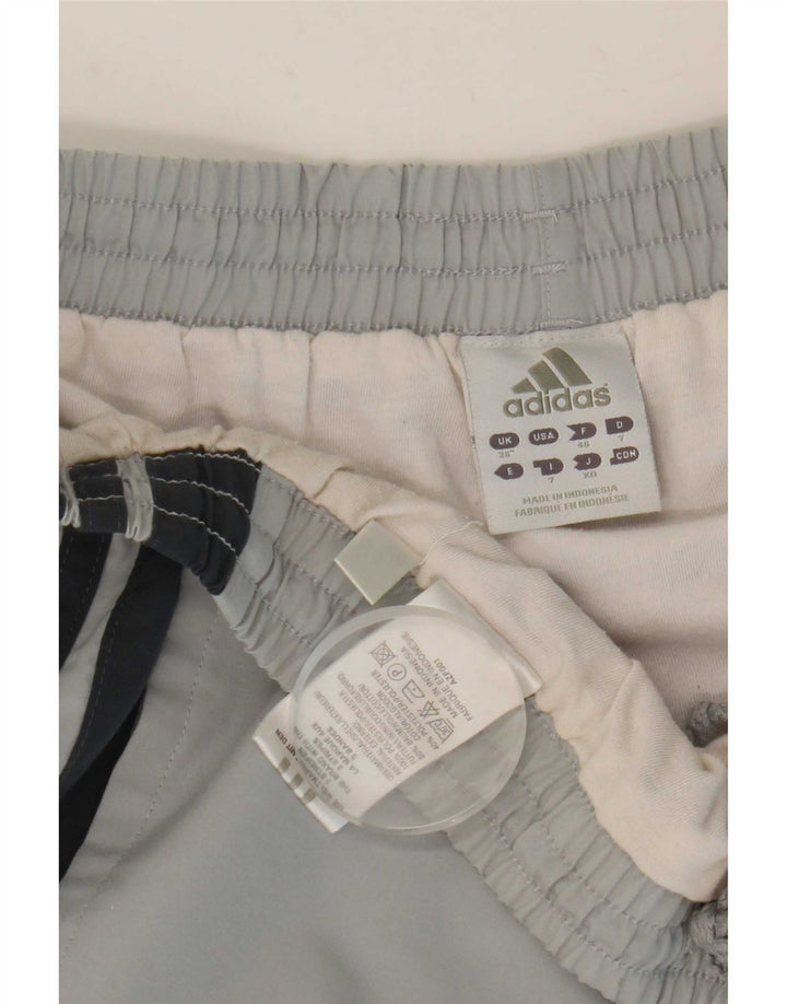 Adidas Herren-Sportshorts, große graue Colourblock-Baumwolle
