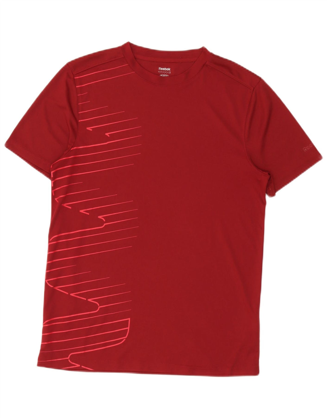 Reebok Herren T-Shirt mit Grafik, Größe S, Burgunderrot, Polyester
