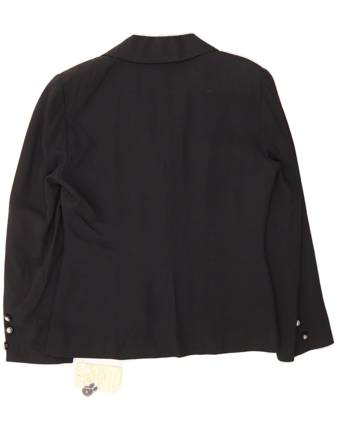 ST. BERNARD Womens 4 Button Blazer Jacket UK 12 Medium Black Vintage St. Bernard and Second-Hand St. Bernard from Messina Hembry 
