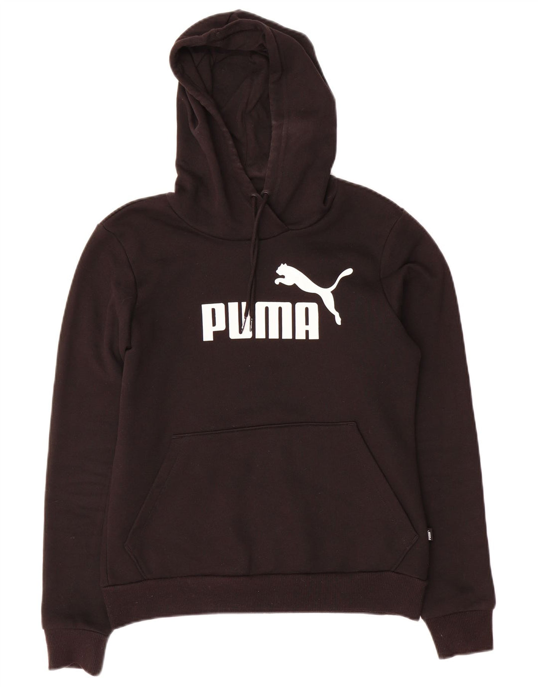 PUMA Damen Graphic Hoodie Pullover UK 10 Small Schwarz Polyester