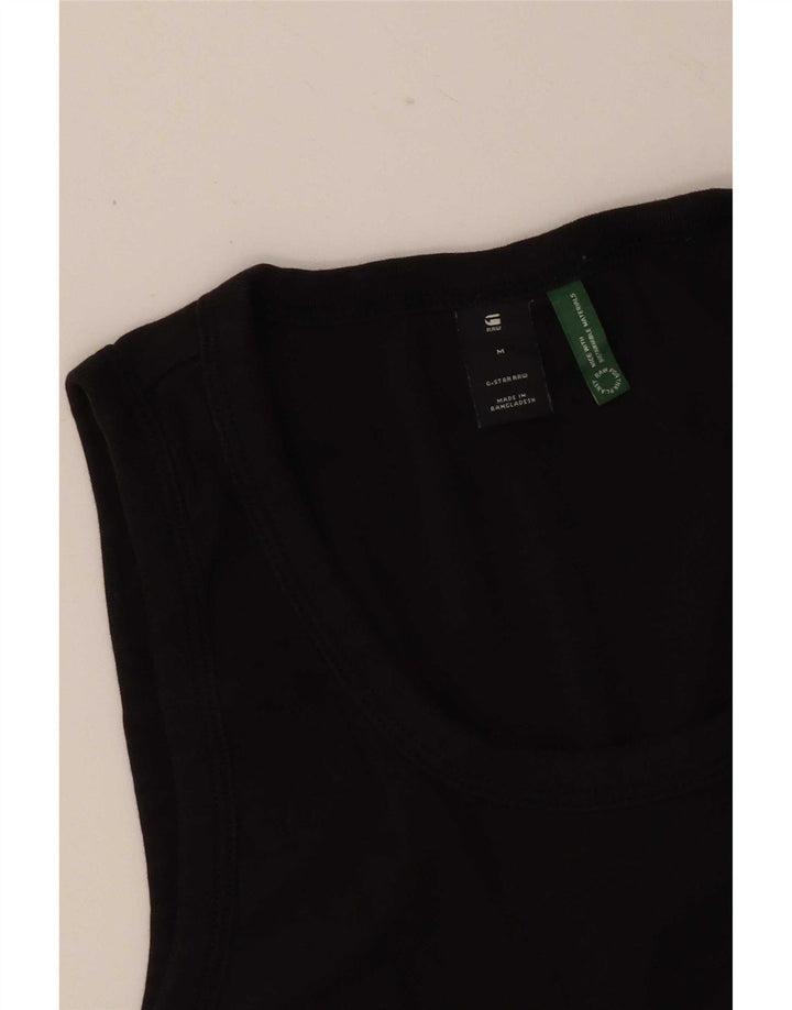 G-Star Mens Vest Top Medium Black