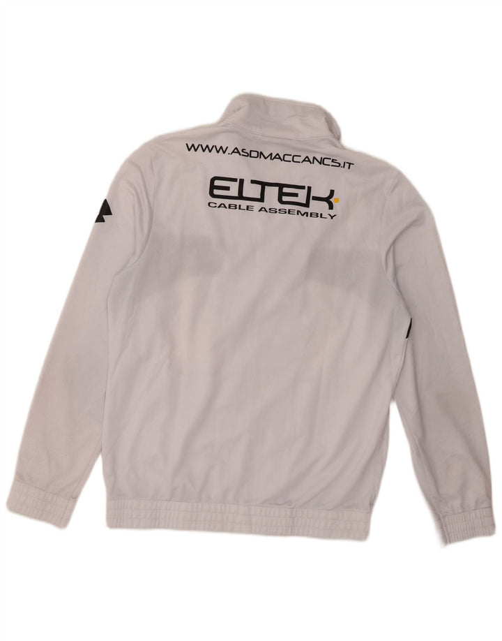Lotto Herren-Trainingsanzugoberteil mit Grafik, mittelweißes Farbblock-Polyester