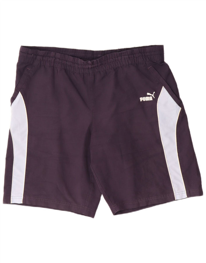 Puma Herren-Sportshorts, groß, marineblau, Farbblock-Polyester