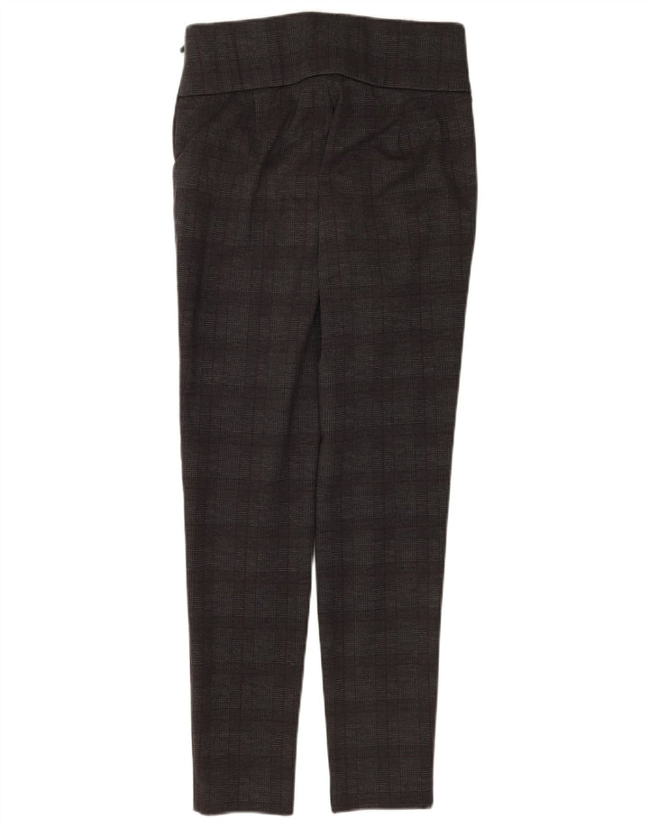 Zara Damen Leggings UK 12 Mittelgrau kariert