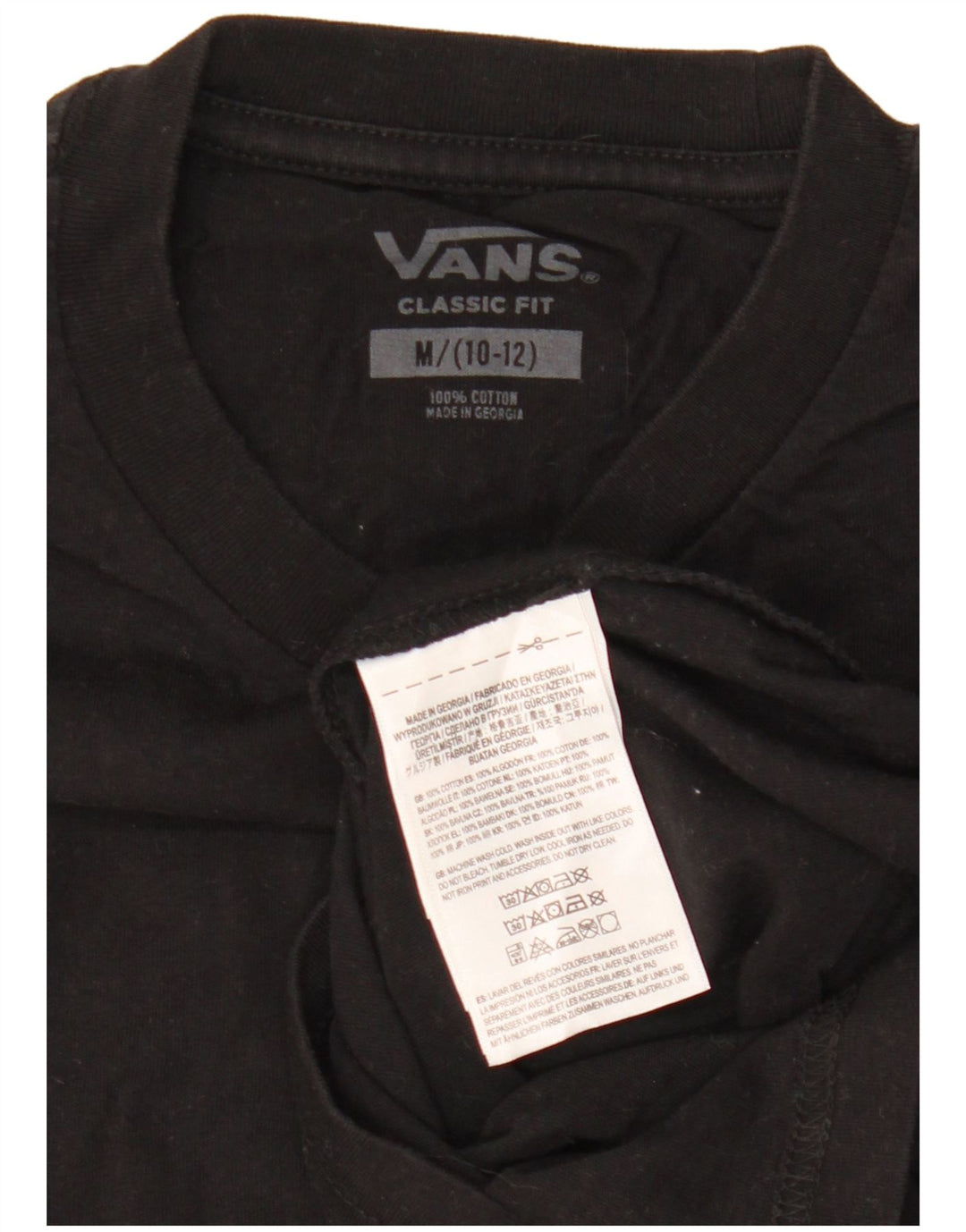 VANS Jungen-T-Shirt mit klassischer Passform und Grafik, mittelschwarz, Baumwolle, 10–11 Jahre