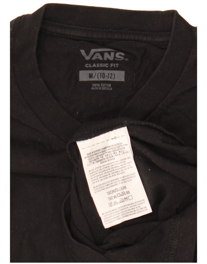 VANS Jungen-T-Shirt mit klassischer Passform und Grafik, mittelschwarz, Baumwolle, 10–11 Jahre