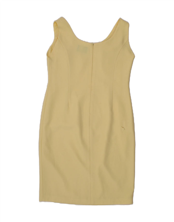 GINA BACCONI Womens 1 Button 2 Piece Set UK 14 Large Yellow Polyester Vintage Gina Bacconi and Second-Hand Gina Bacconi from Messina Hembry 