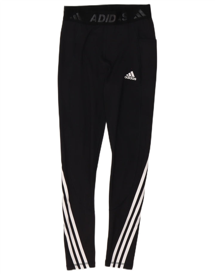 Adidas Damen Graphic Leggings UK 8 Small Schwarz