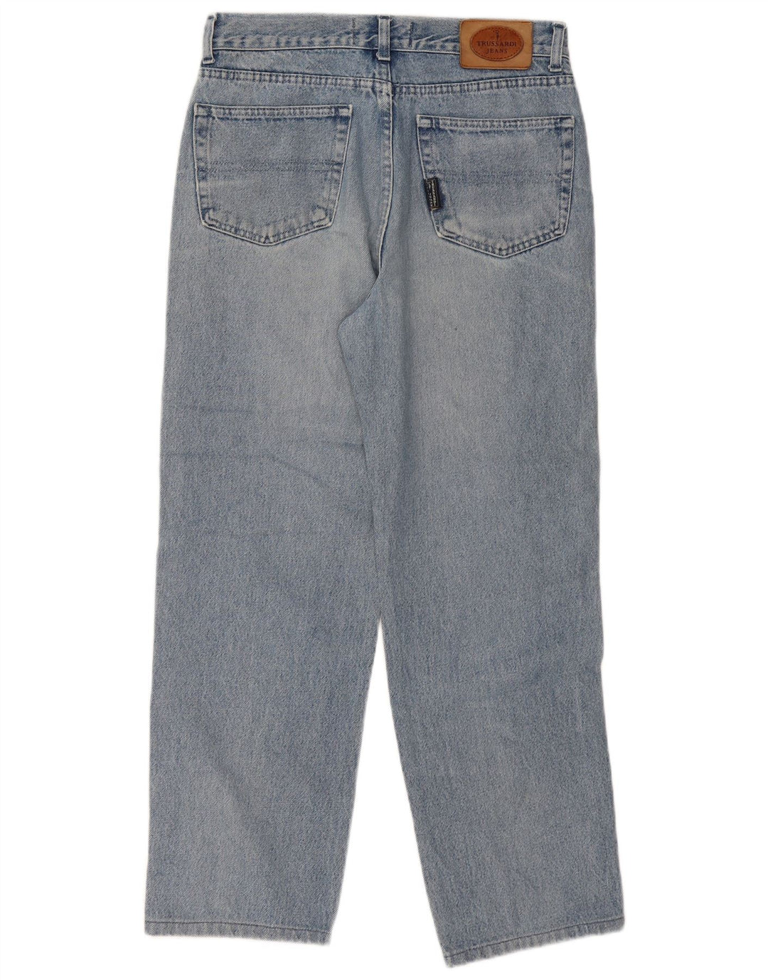 Trussardi Herren Straight Jeans W34 L29 Blaue Baumwolle