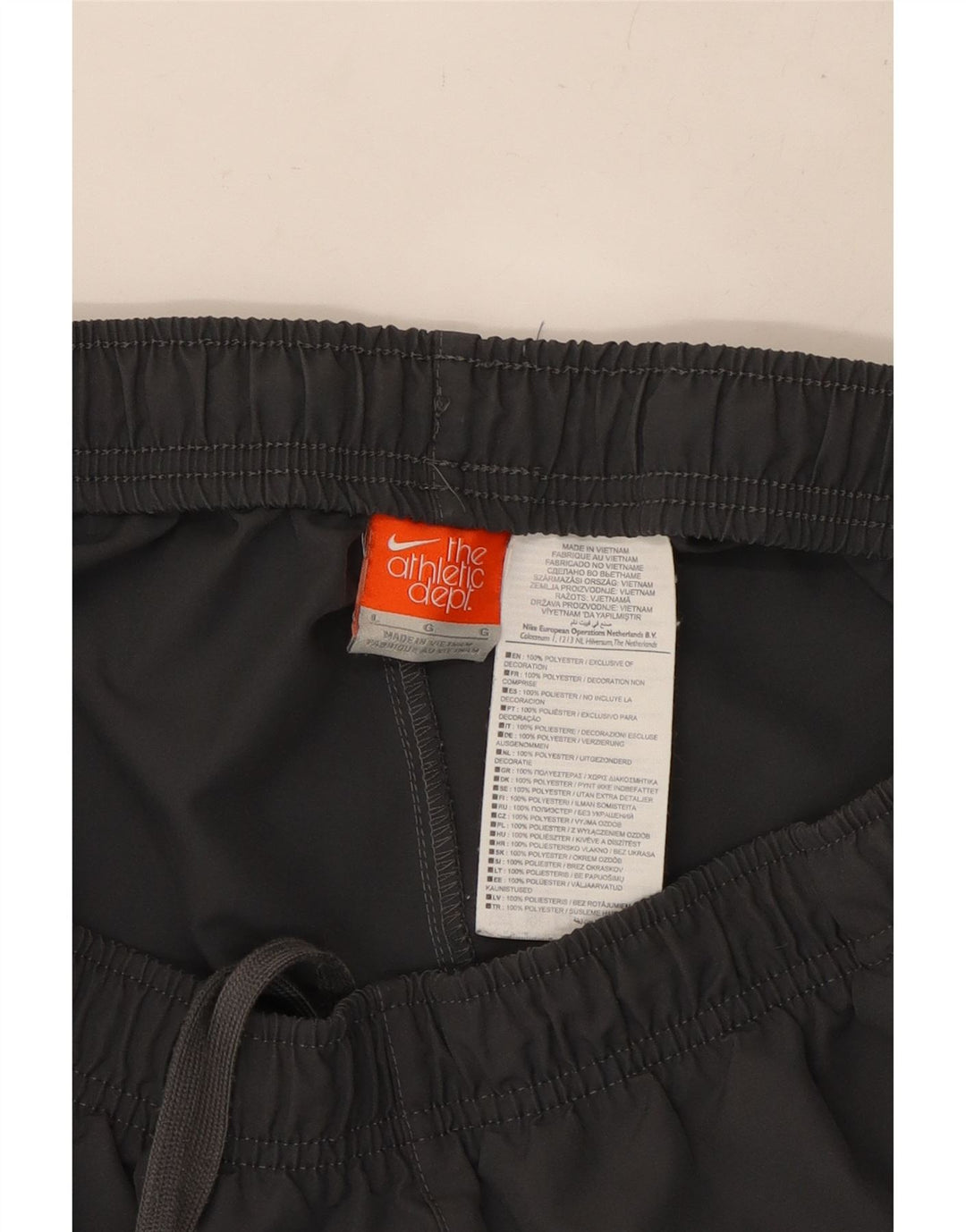 NIKE Herren-Sportshorts, groß, graues Polyester