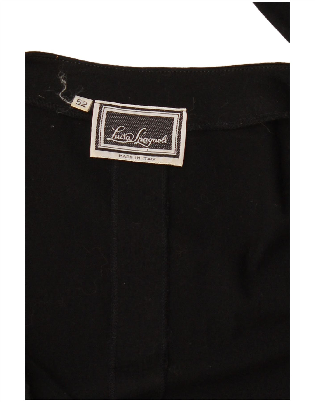 Luisa Spagnoli Damen Hemdbluse IT 52 2XL Schwarz